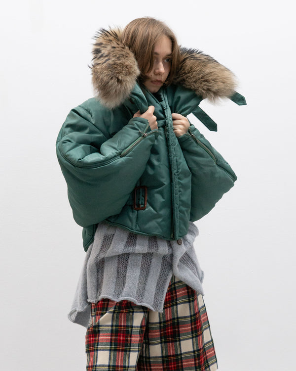 closed by marithé + francois girbaud triangle bomber jacket