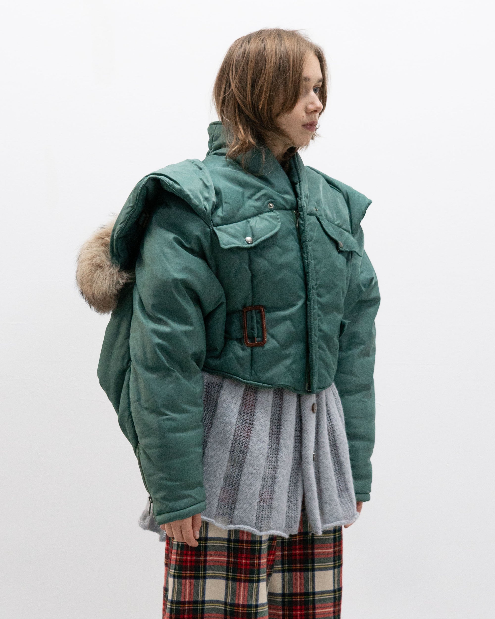 closed by marithé + francois girbaud triangle bomber jacket