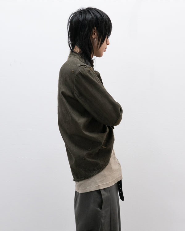 1940s red army soviet union henley overshirt