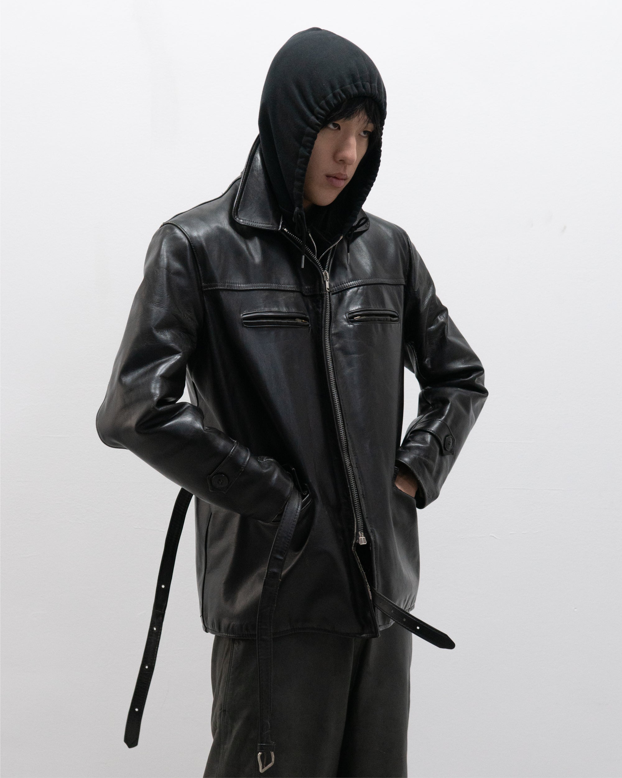 1950s us made leather coat