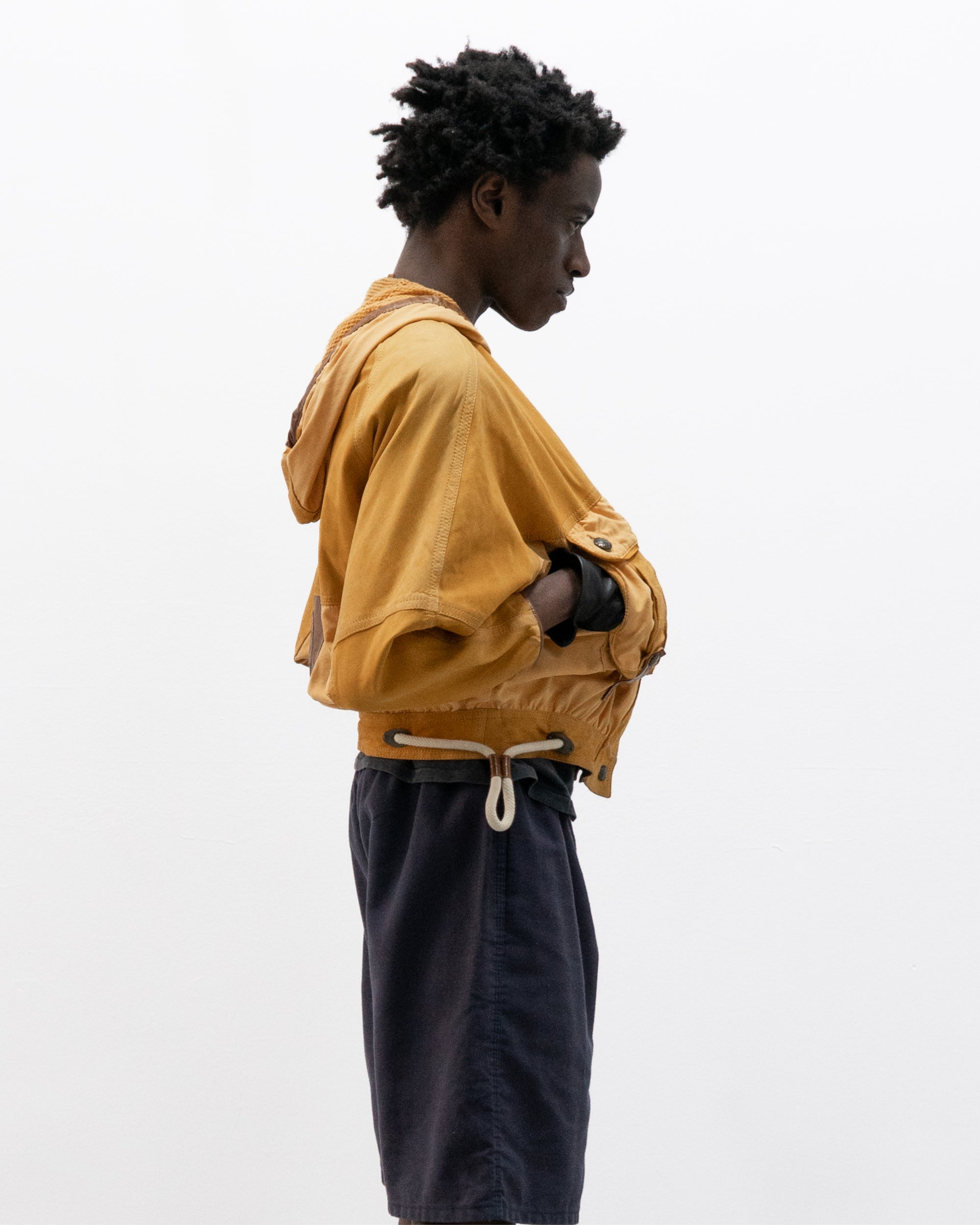 1980s leather bomber jacket