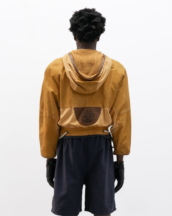 1980s leather bomber jacket