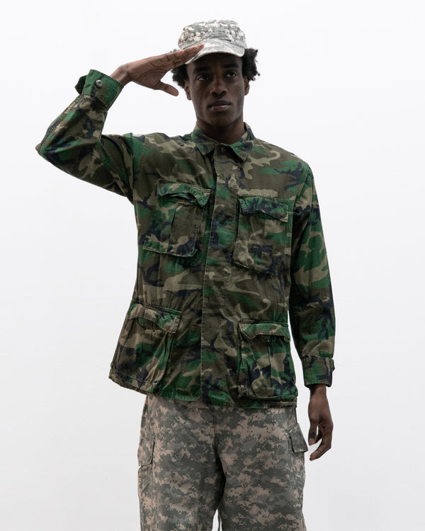 1980s us army woodland ribstop field jacket