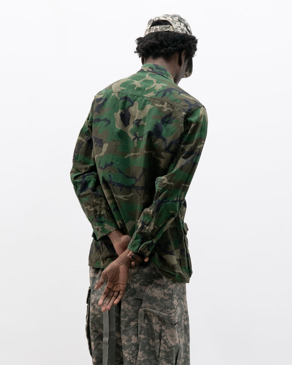 1980s us army woodland ribstop field jacket