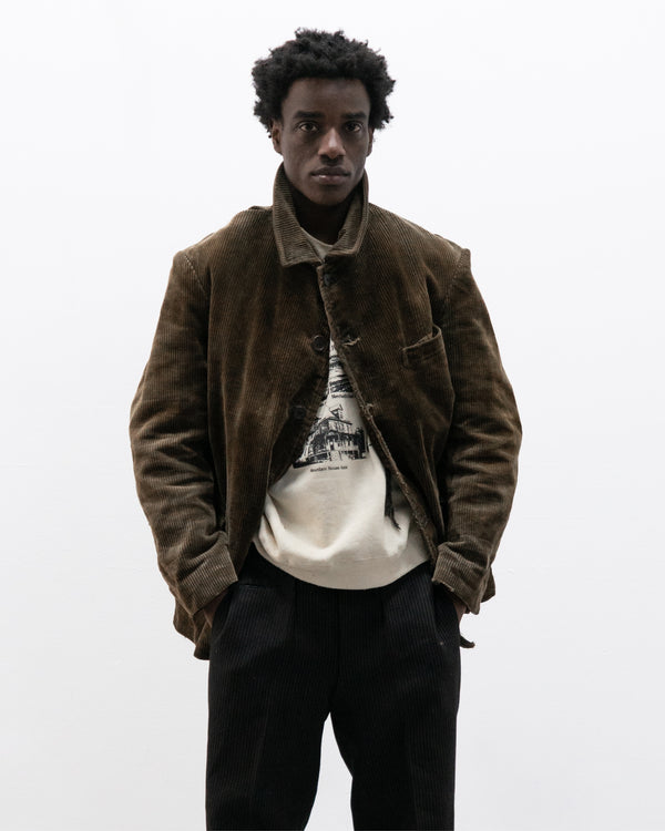 1950s french corduroy work jacket