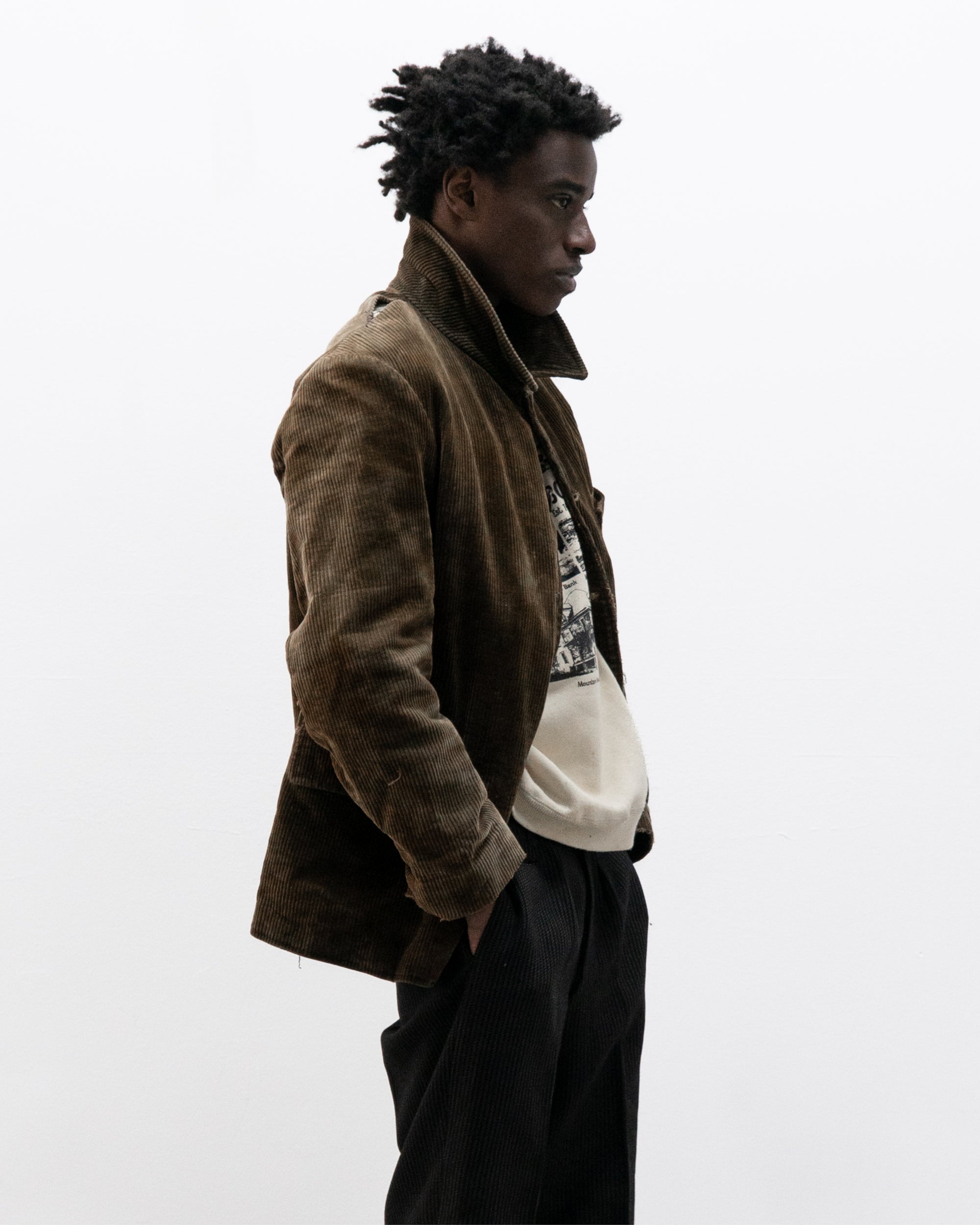 1950s french corduroy work jacket