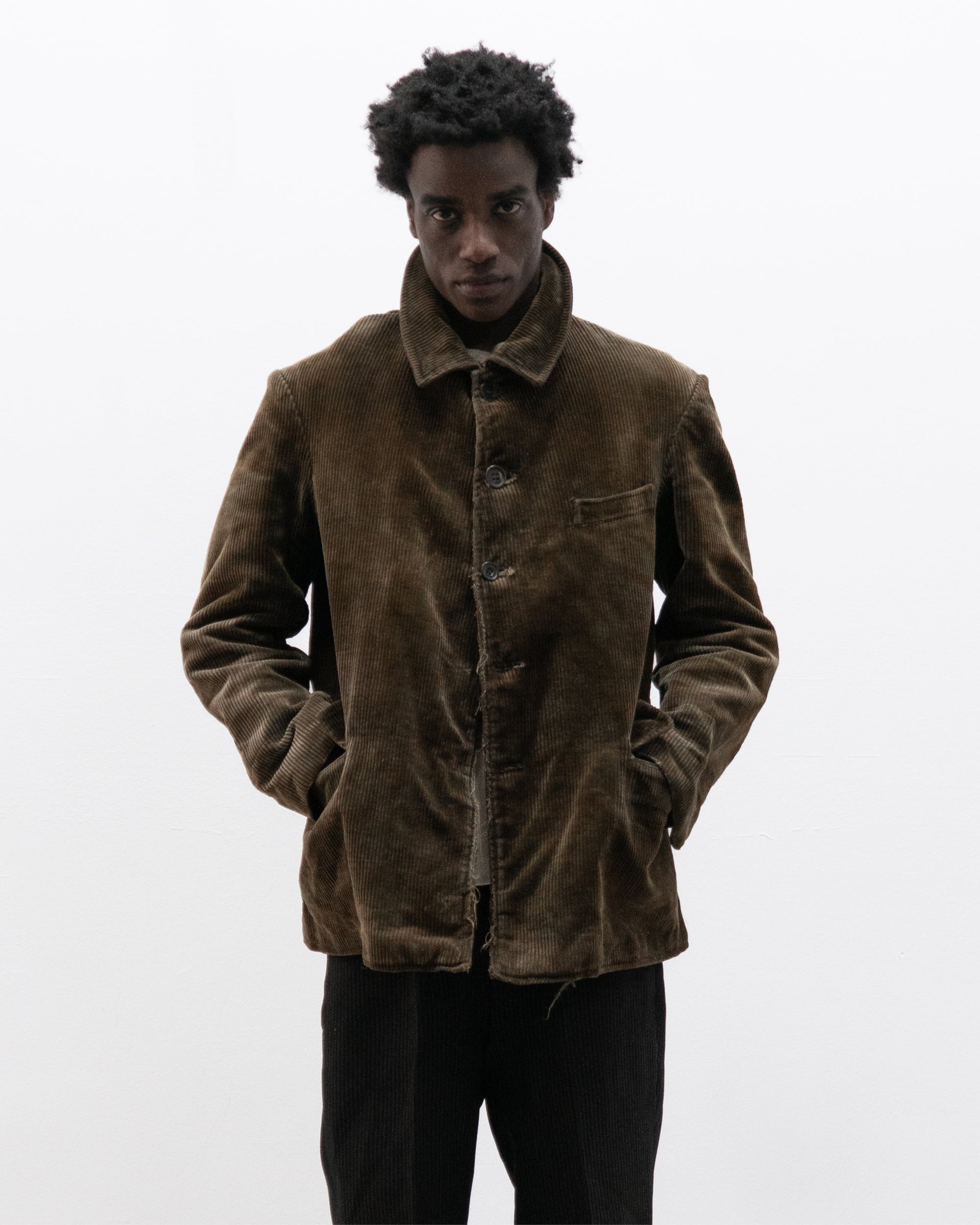 1950s french corduroy work jacket