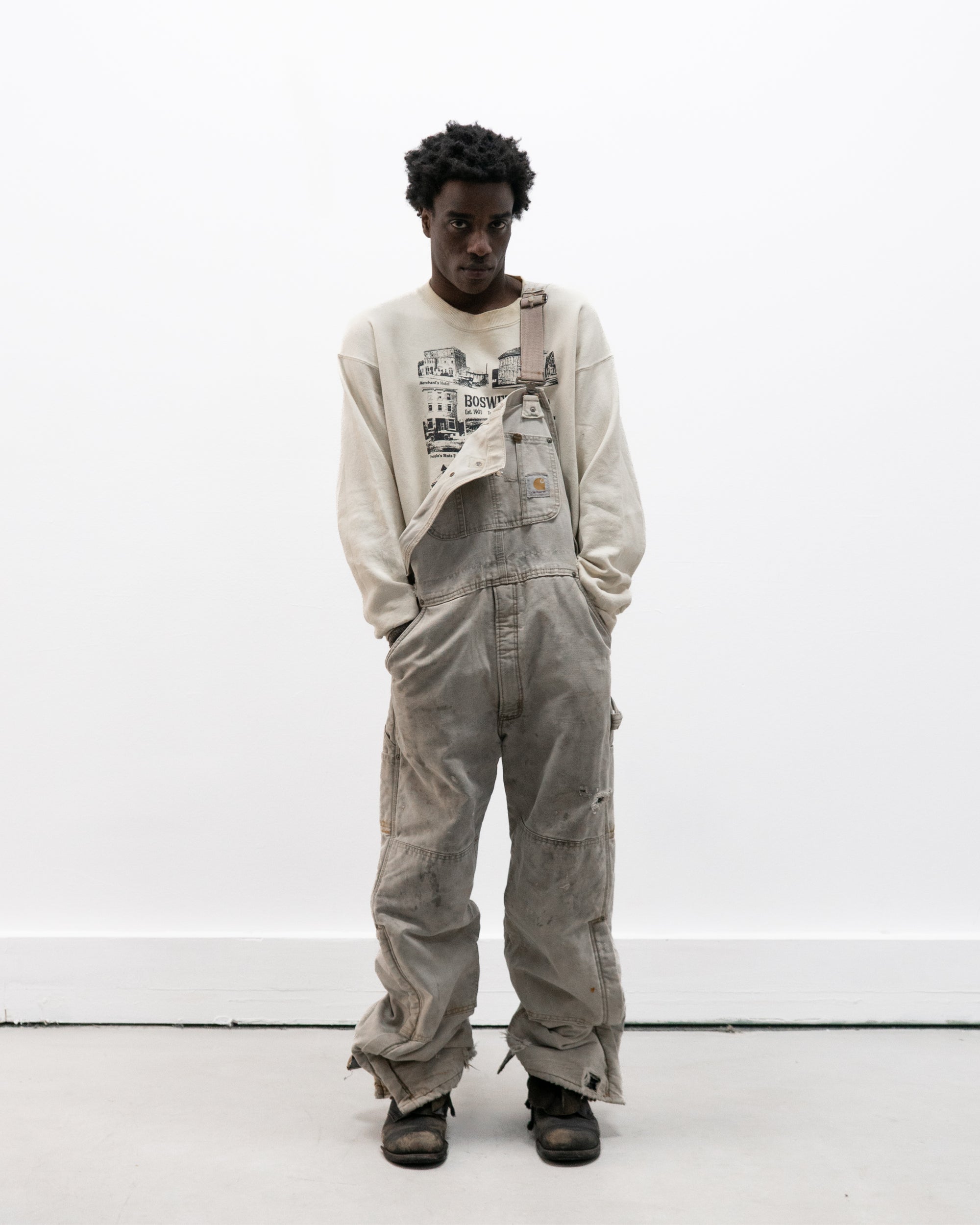 1980s carhartt thermal dungarees