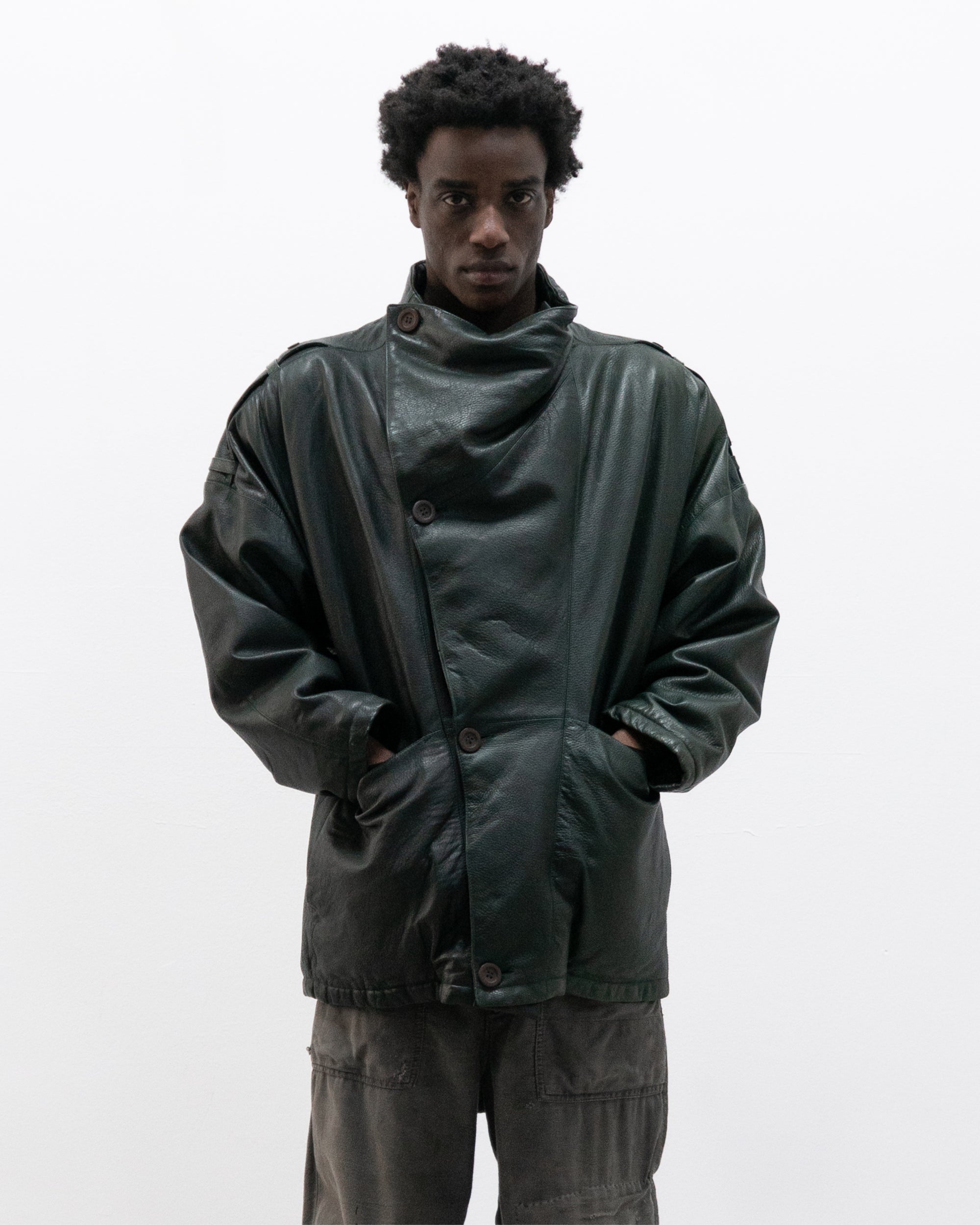 1980s italian brand leather jacket