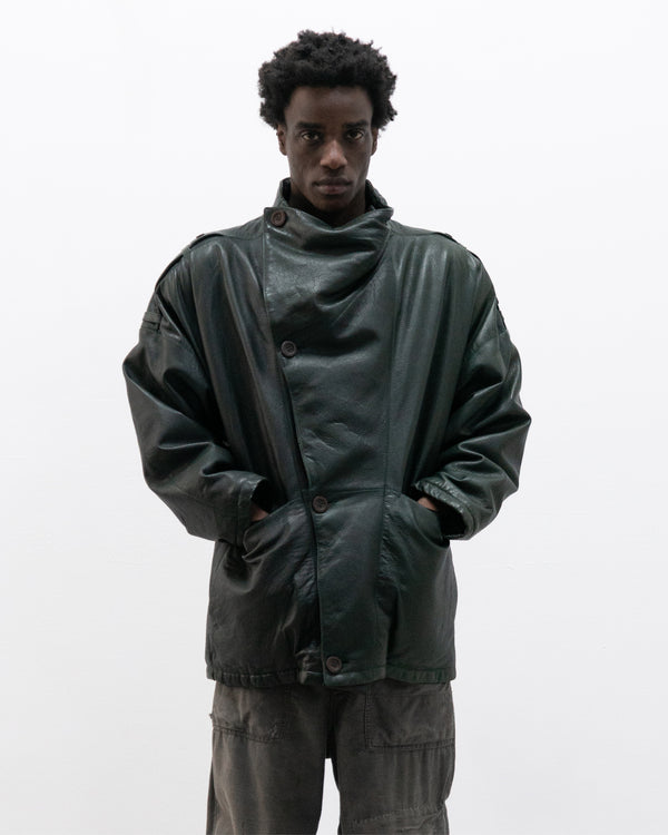 1980s italian brand leather jacket