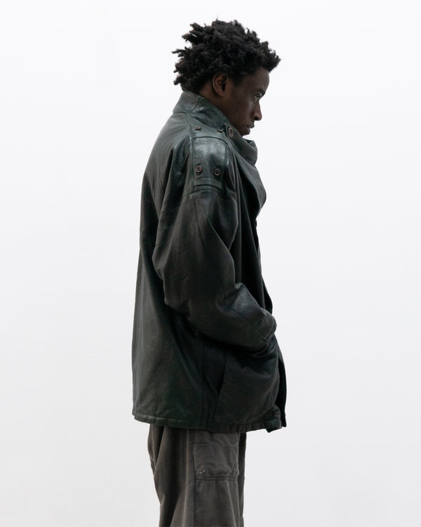 1980s italian brand leather jacket