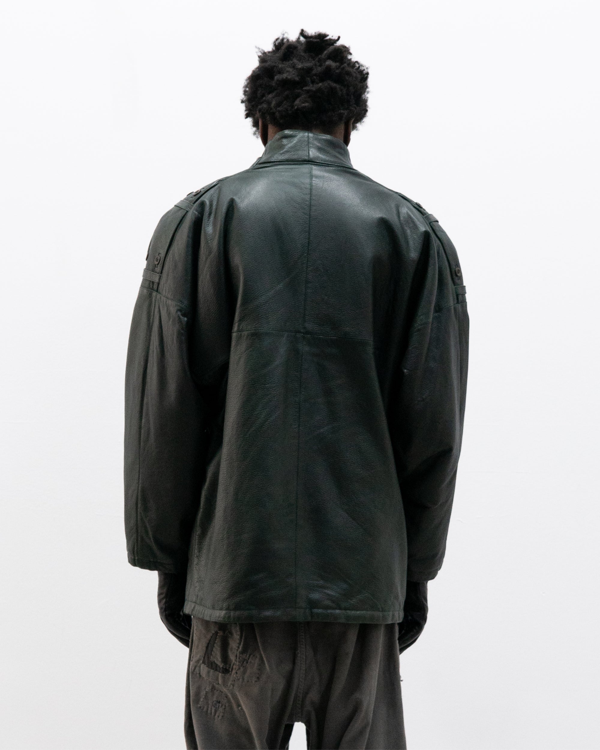 1980s italian brand leather jacket