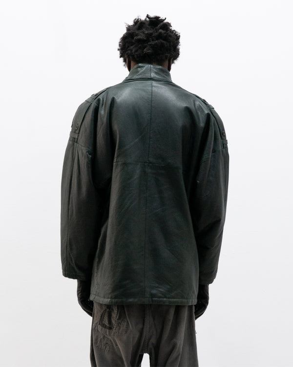 1980s italian brand leather jacket