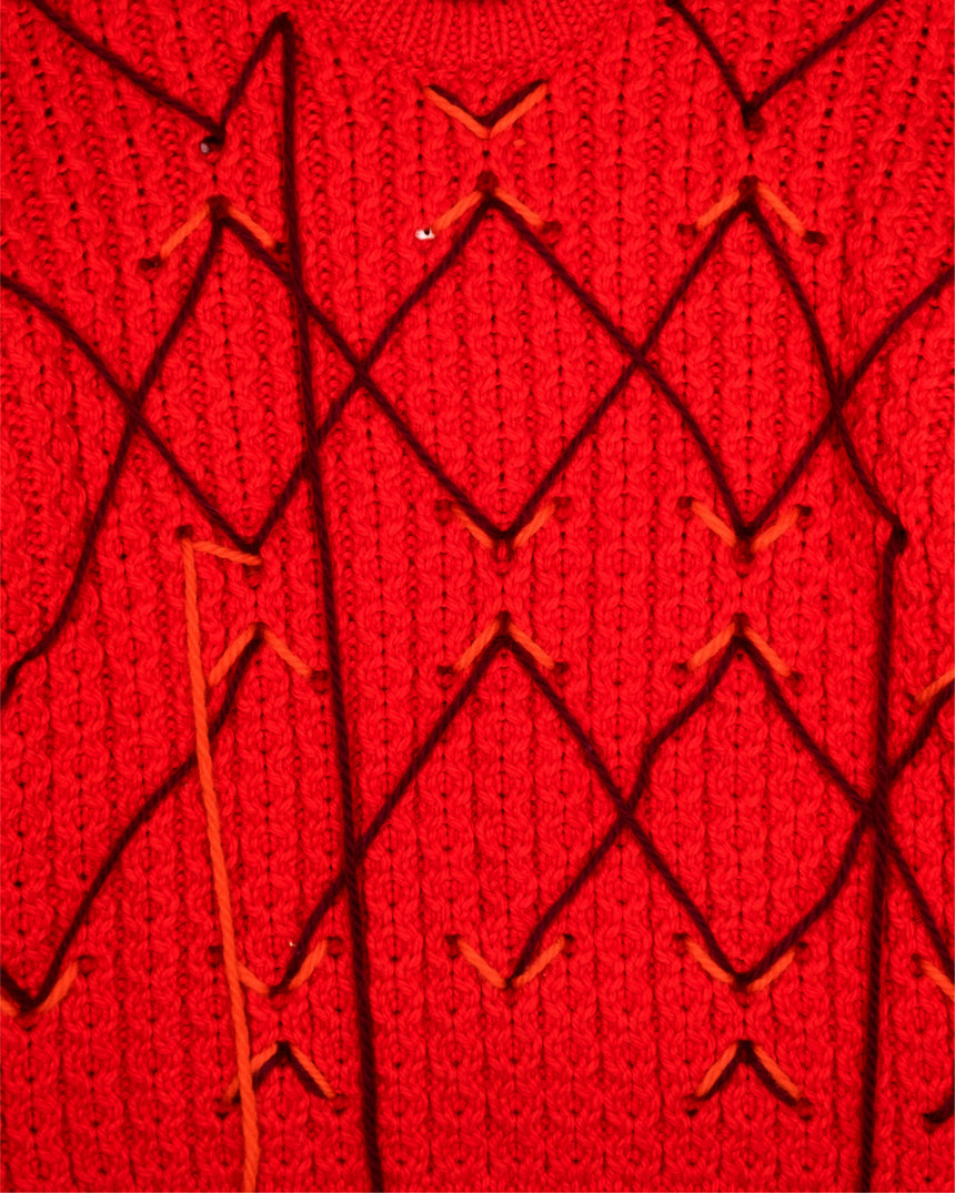 Calvin Klein 205W39NYC Tasseled Spiderweb Sweater - AW18
